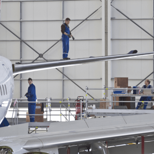 Aircraft painting services