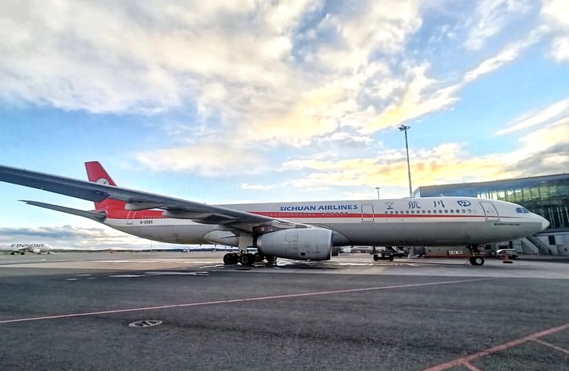 Aviator supports Sichuan Airlines on their 1st flight after lifting Covid-19 restrictions